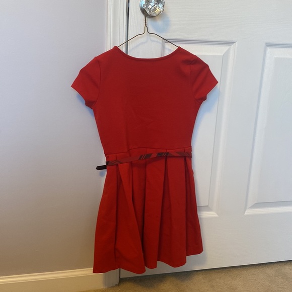 GIRLS POLO BY RALPH LAUREN RED FORMAL DRESS - Picture 4 of 5